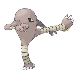 Fighting-type mystery Pokémon silhouette
