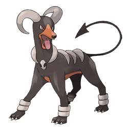 Dark-type mystery Pokémon silhouette