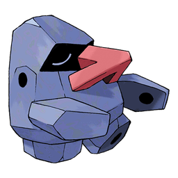 Rock-type mystery Pokémon silhouette