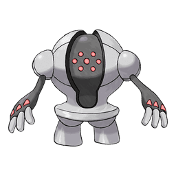Steel-type mystery Pokémon silhouette