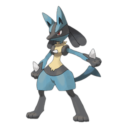 Lucario black silhouette
