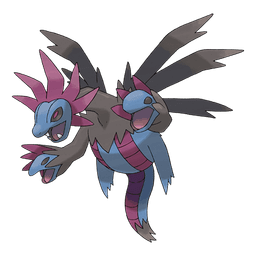 Dragon-type mystery Pokémon silhouette