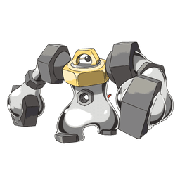 Steel-type mystery Pokémon silhouette