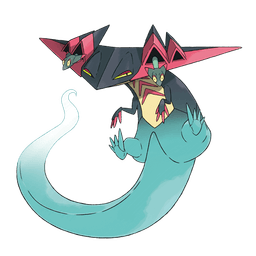 Dragon-type mystery Pokémon silhouette