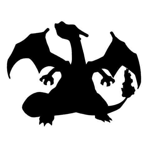 Charizard silhouette used by the quiz