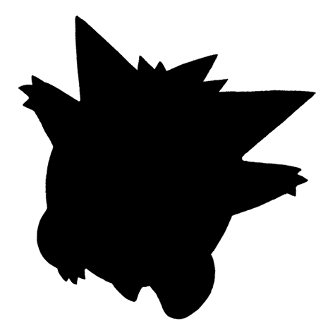 Gengar silhouette used by the quiz