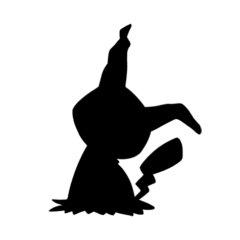 Mimikyu silhouette used by the quiz