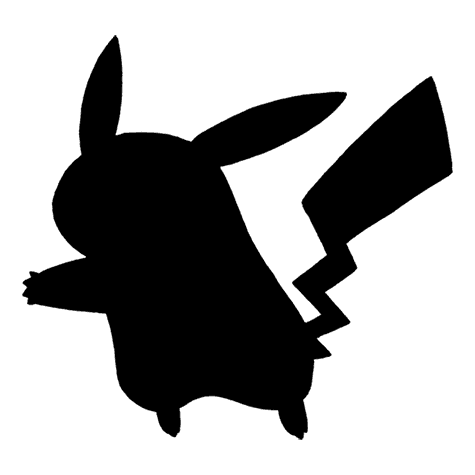 Pikachu silhouette used by the quiz
